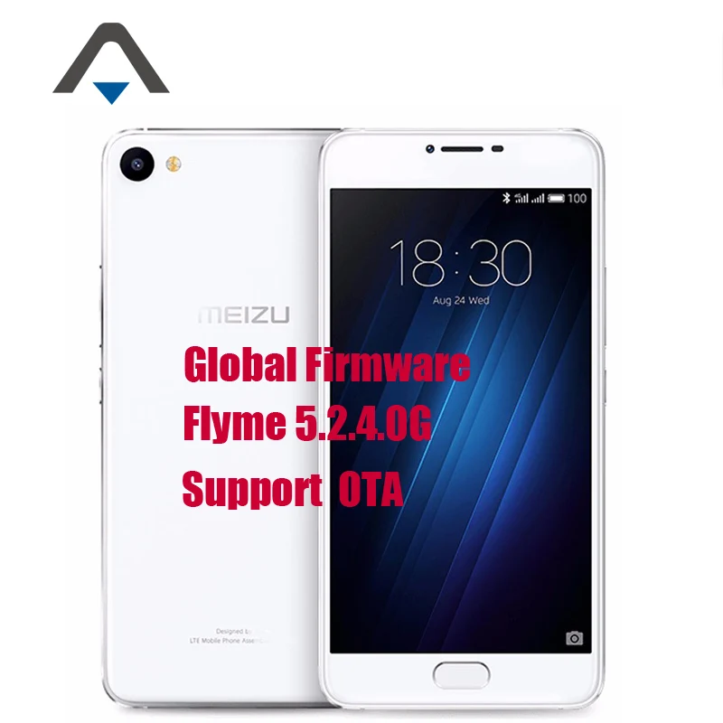 Original Meizu U20 LTE 4G Mobile Phone Android 60 MTK Helio P10 Octa Core 55 1920x1080P 13MP RAM 3GB ROM 32GB Fingerprint ID