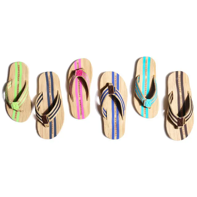 New Arrival Wood Grain Design Women's And Men's Summer Non Slip Sandals Outdoor & Indoor Flip-flops Beach Shower Slippers Shoes (4)