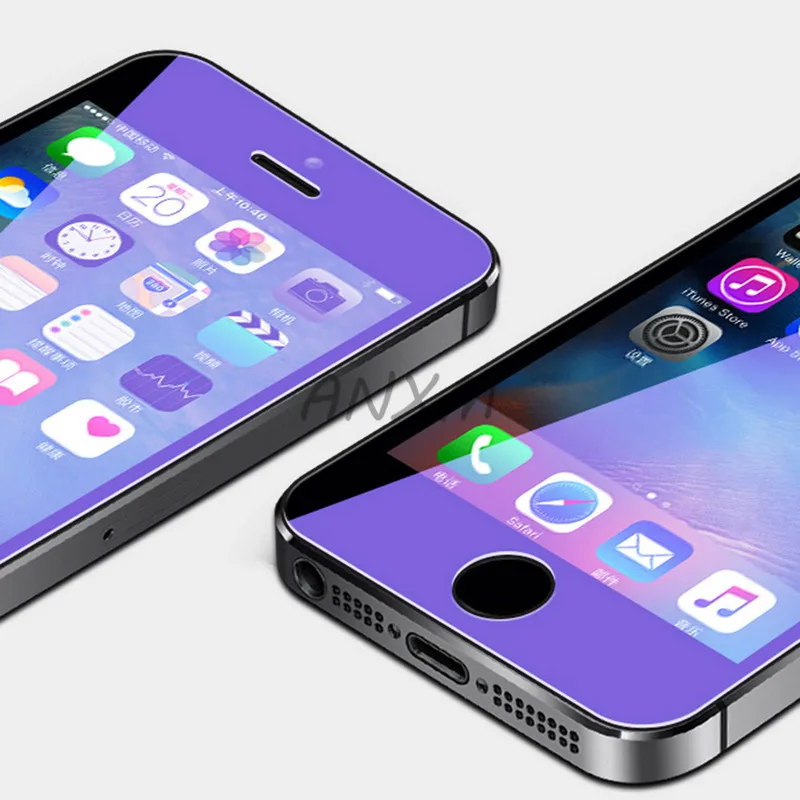 2 шт./лот закаленное стекло для Apple iPhone 5S 5 SE 5C защита экрана 9H анти Blu Ray Se защитная