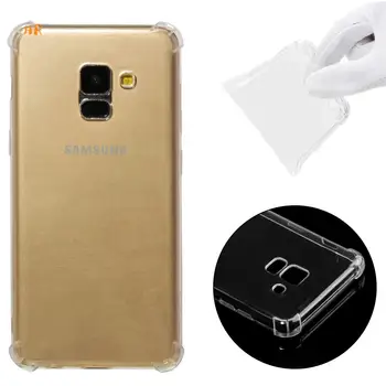 

100pcs Transparent Soft TPU Case for Samsung Galaxy A7 A750 A6 A8 Plus A3 A5 A7 2017 Clear Silicone Shockproof Phone Cover Coque