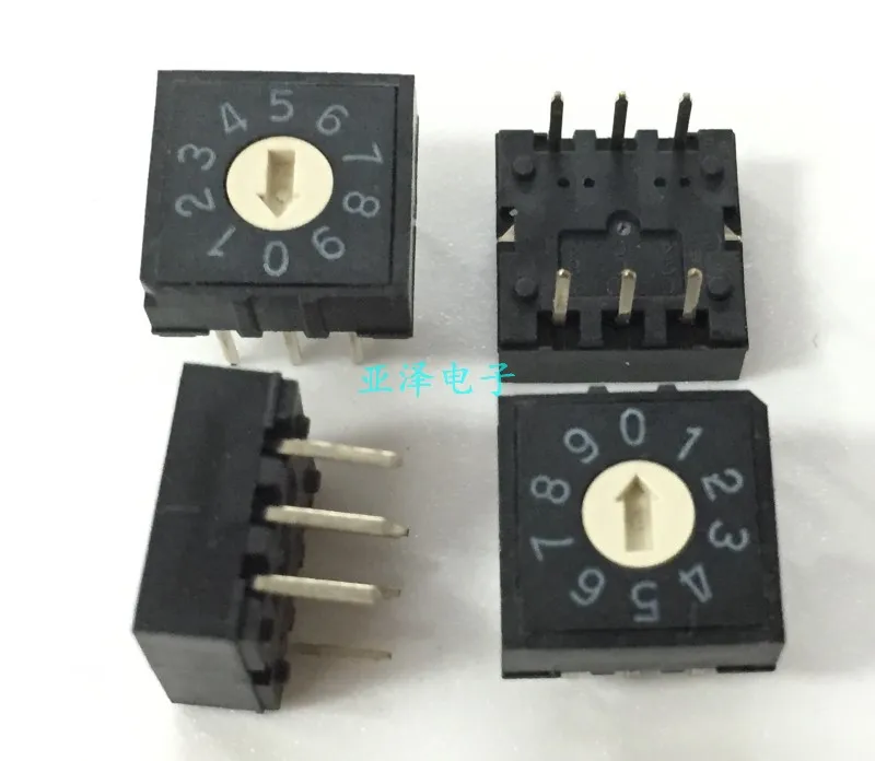 DIP RH3AF-10R-V-B поворотный переключатель 10 переключения передач 0-9 кодовый 3:3 |