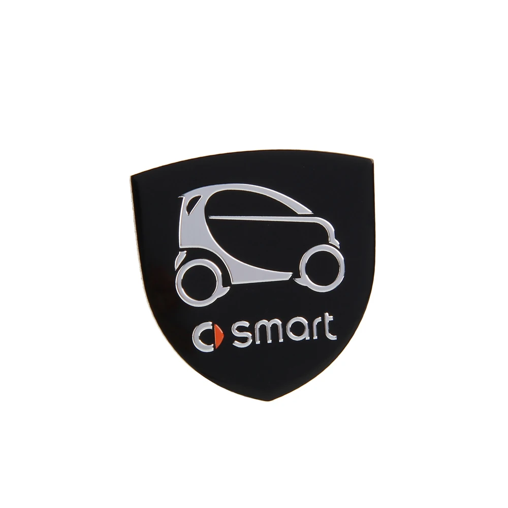 

Car Styling Decoration Emblem Badge Sticker Smart Car Logo For Smart Escooter Forspeed Fortwo 451 452 453 Aluminum Alloy Decal
