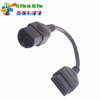 

High Quality for Ma-zda 17Pin to 16Pin OBD2 OBD II Cable Connector cable for Ma-z-da 17 pin connect adapter Free Shipping