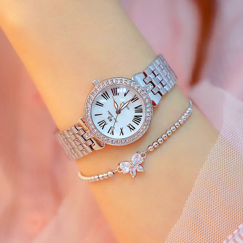 

Women Watches Women Fashion Diamond Quartz Watch Lady Stainless Steel Watchband High Quality Casual Wristwatch Gift reloj mujer