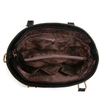 

THINKTHENDO Women's V-Shape Handbags Leather Shoulder Bags Large Top-Handle Bags Crossbody Tote Messenger