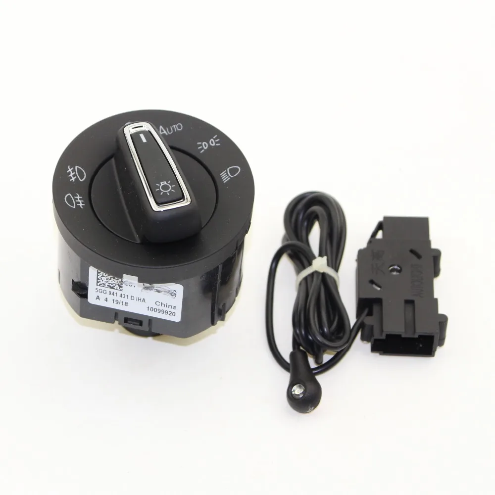 

OEM Golf 7 Chrome Head Light Control Switch Car Auto Headlight Sensor For VW Golf MK7 5GG 941 431 D 5GG 941 431D 5GG941431D