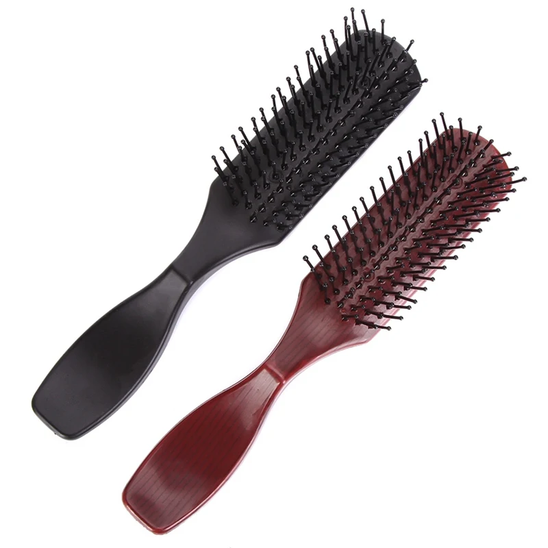 Pro Plastic Hair Brush Vented Comb For Salon Home Use Hairdressing