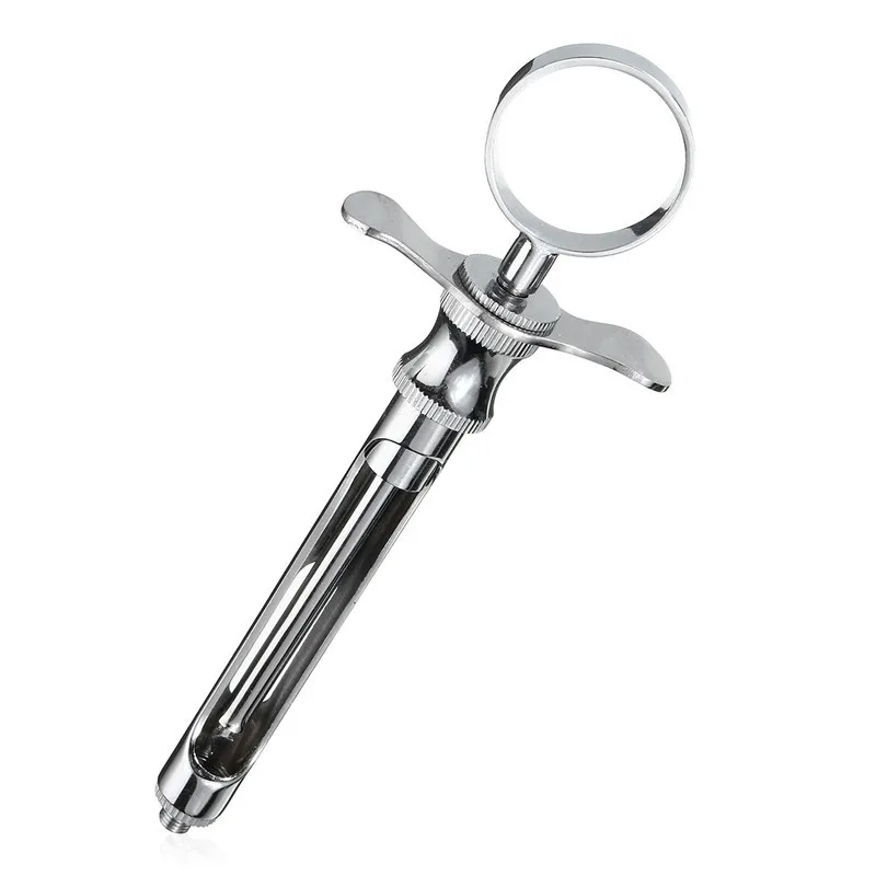 

1PCS Stainless Steel Silver Dental Aspirating Syringe Dentist Surgical Instruments 1.8ML With Head For Men Women New Design