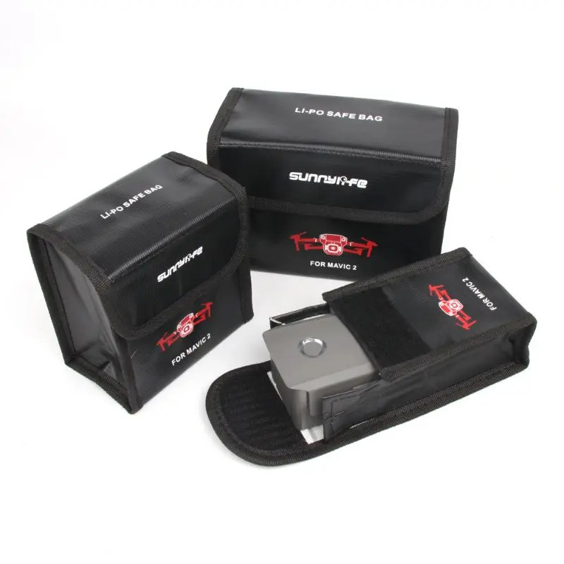 

For DJI Mavic 2 Pro/Zoom Drone Lipo Battery Case Explosion-proof Safe Storage Bag Fireproof Protective Box Radiation Protection