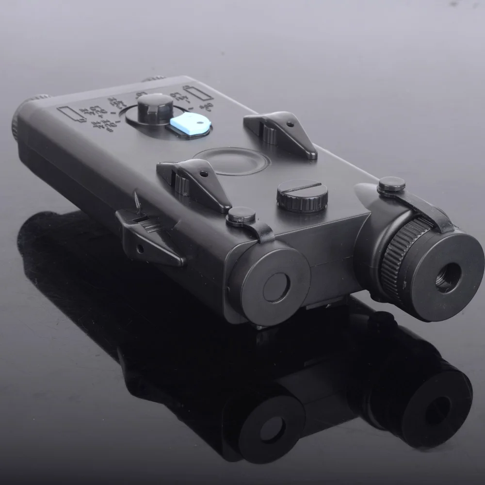 Чехол аккумулятор TOPSCOPE airsoft AN/PEQ 2 с красным лазером|Подсветка для оружия| |
