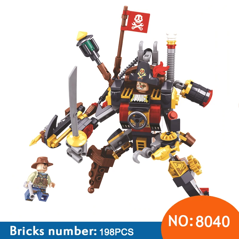 

Winner 8040 New Arrival World War 2 The Age Of Steam Military Steam Warrior Building Block Toys for children