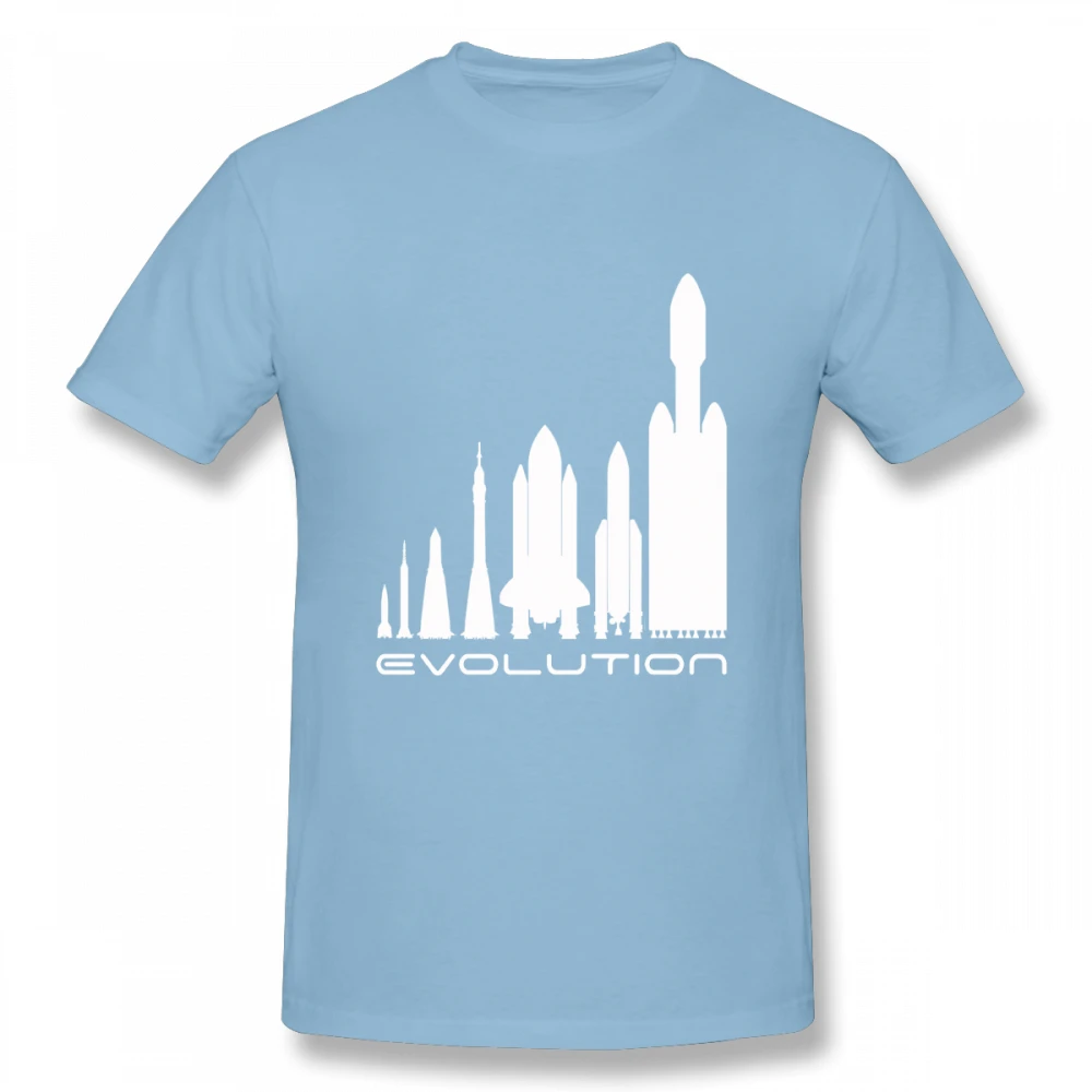 Космическая Футболка X футболка с изображением элона и мускуса повседневные футболки Тесла модный красивый топ с короткими рукавами, популярный дизайн - Color: Sky blue
