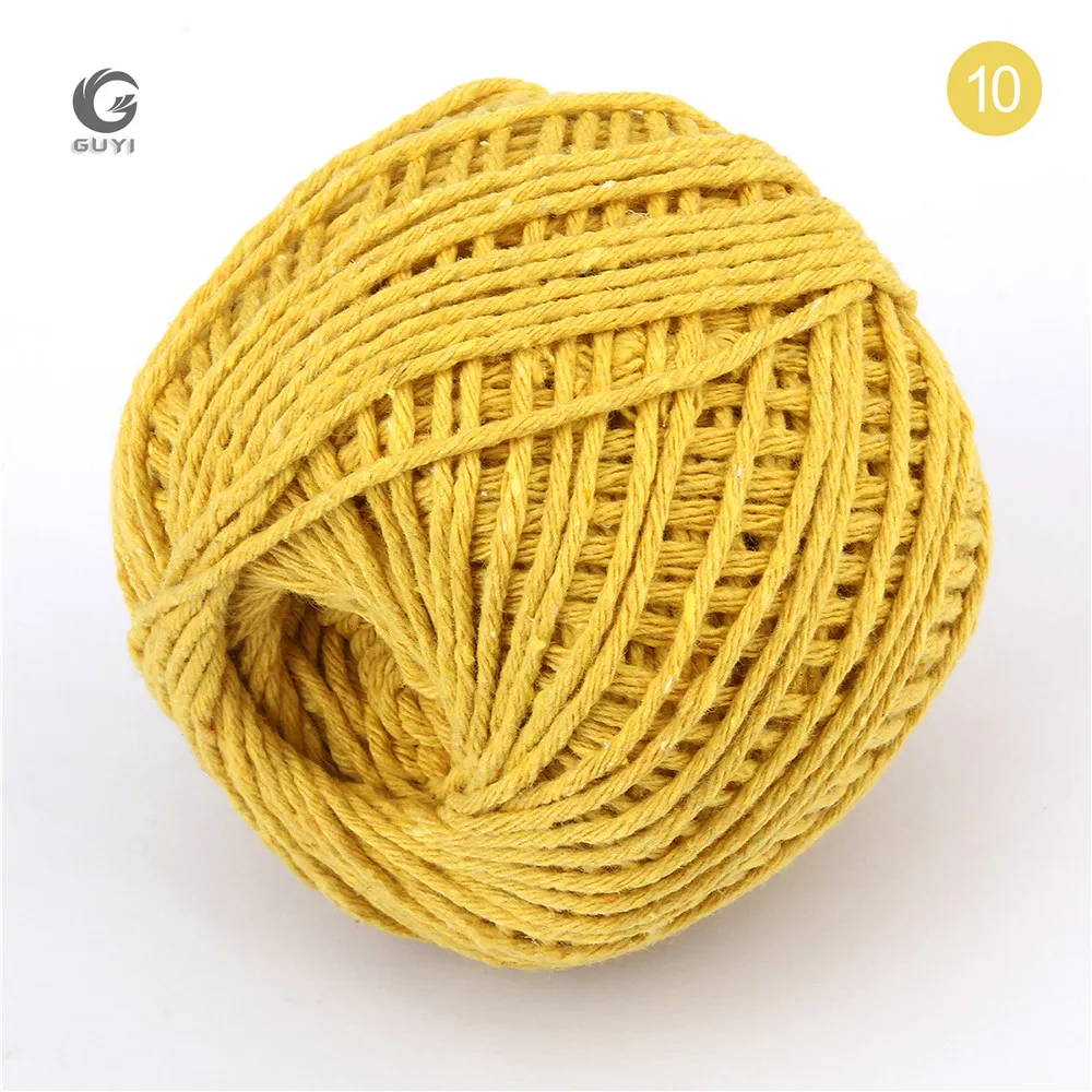 Cotton Rope Macrame 1 Roll 100 Yards 2mm Colorful Twisted Cotton Rope Twisted DIY Macrame Cords