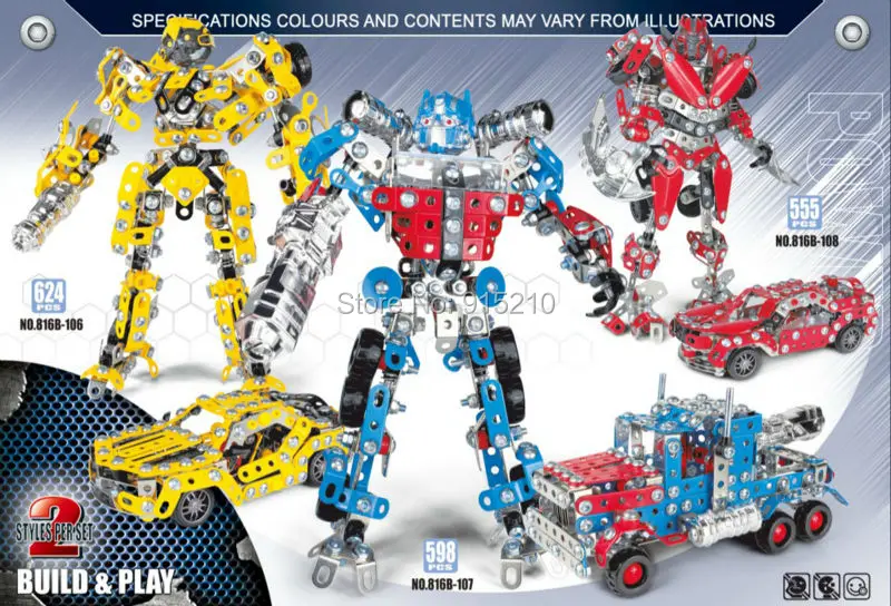

Iron Commander Scale Model Bumblebee Dinosaur Robot Metal Assembly metal building kits educational toys