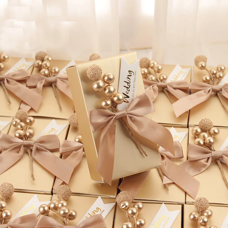 50 шт./партия, уникальный персонализированный контейнер для шоколада, коробки для конфет, свадебные подарки на заказ, Подарочная коробка для гостей