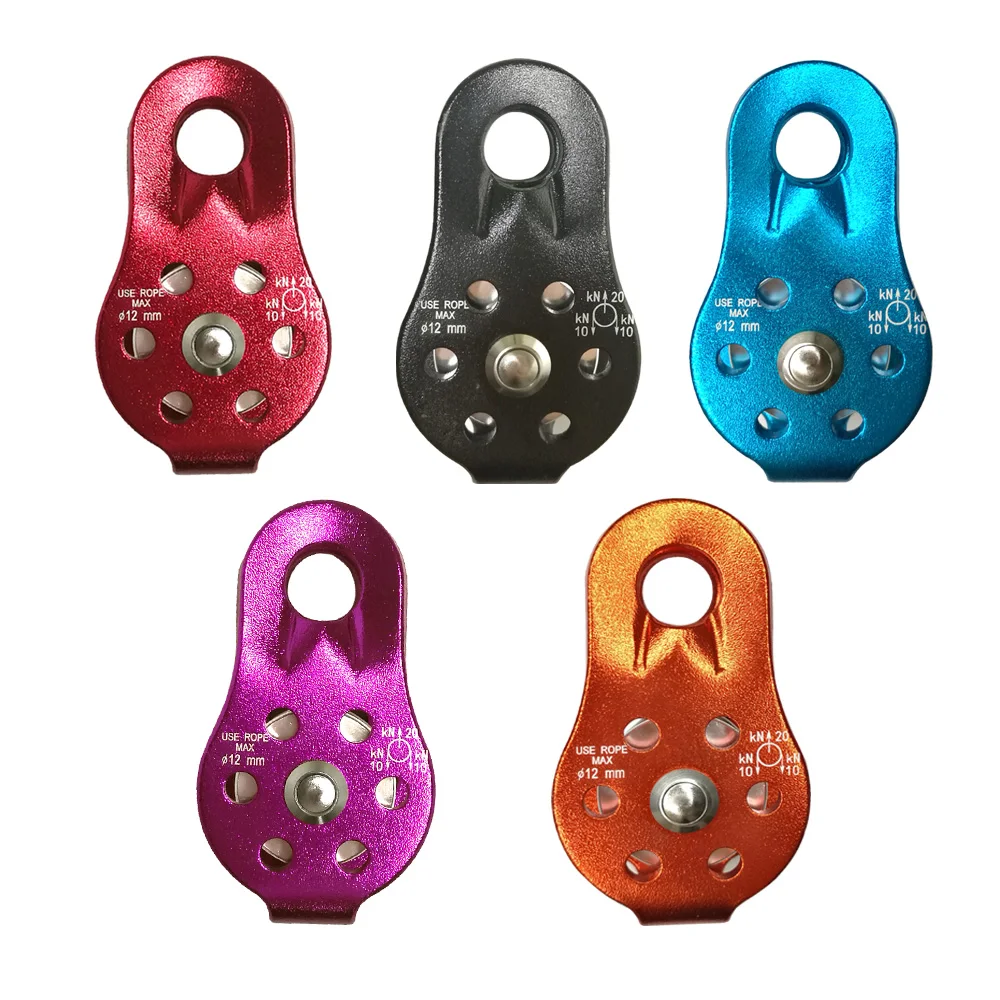 thumbnail image 2 of 20kN UIAA Certified Single Swivel Rope Pulley - Heavy Duty Climbing Rescue Pulley For Arborist Work 2 of 10