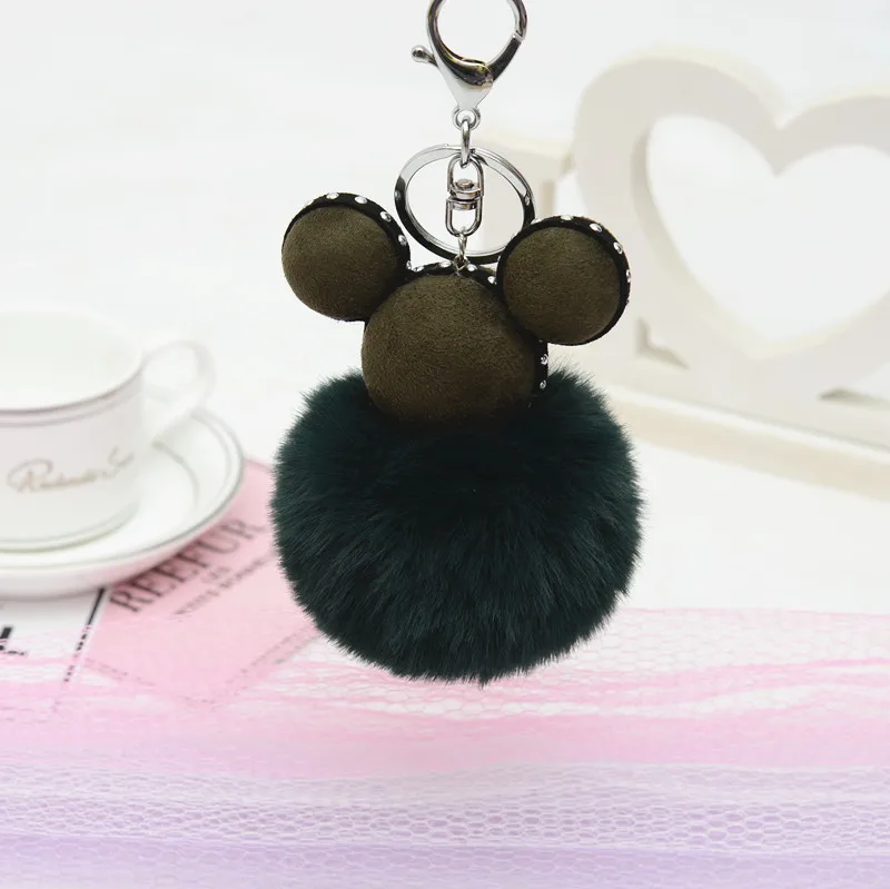 Keychain Fake Fur Pom Pom Key Chain Fashion Accessories Ornaments Fur