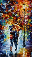 Imagem de Impressão da Arte Da lona Pintura de Paisagem Noturna Rua Abstrato Pintura A Óleo Da Lona Pintura Retrato Da Arte Da Parede para Home Decor