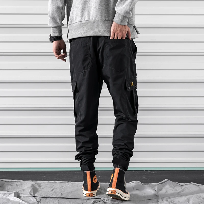 M-3XL 2019 Spring Track Pants Men Sweatpants Mens Joggers Pants Cargo Camo Tactical Harem muti-pocket men's Jogger Pants