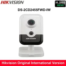 Hikvision New H.265 Mini wireless IP Camera DS-2CD2455FWD-IW replace DS-2CD2442FWD-IW 5MP IR Cube Camera built in microphone