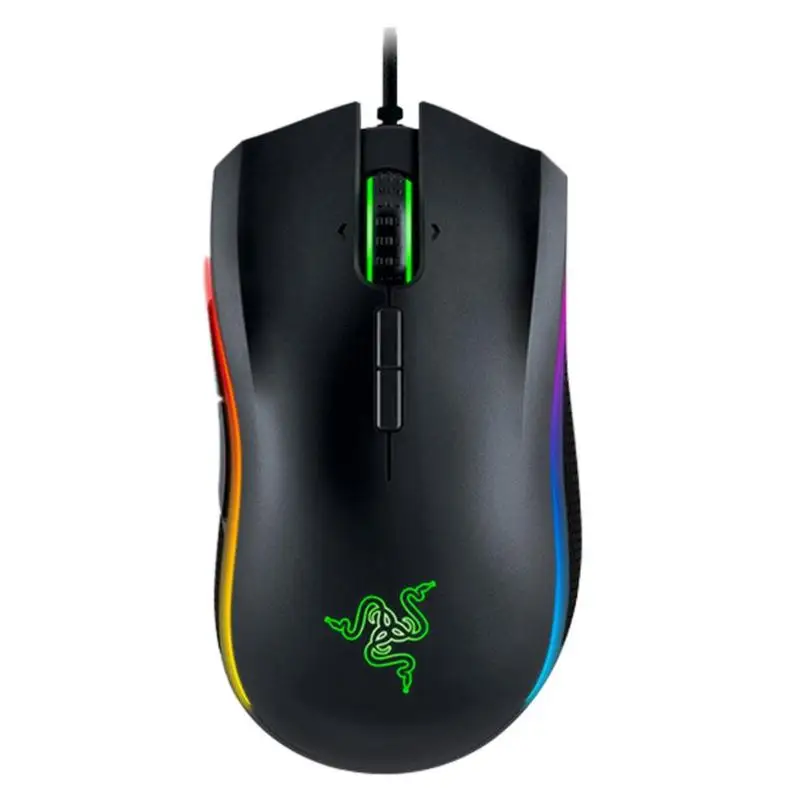 

Razer Mamba 16,000 DPI Wired Gaming Mouse Macroprogramming Ergonomic Gaming Mice 9 Keys Button Games Mouses for LOL PUBG Game