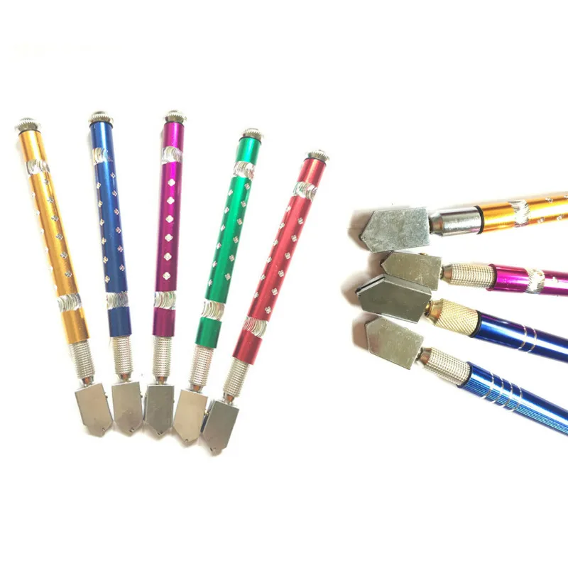 17 см Professional масляные вольфрам карбида стеклорезы резка колеса металлической ручкой ручной резак инструменты случайных цветов