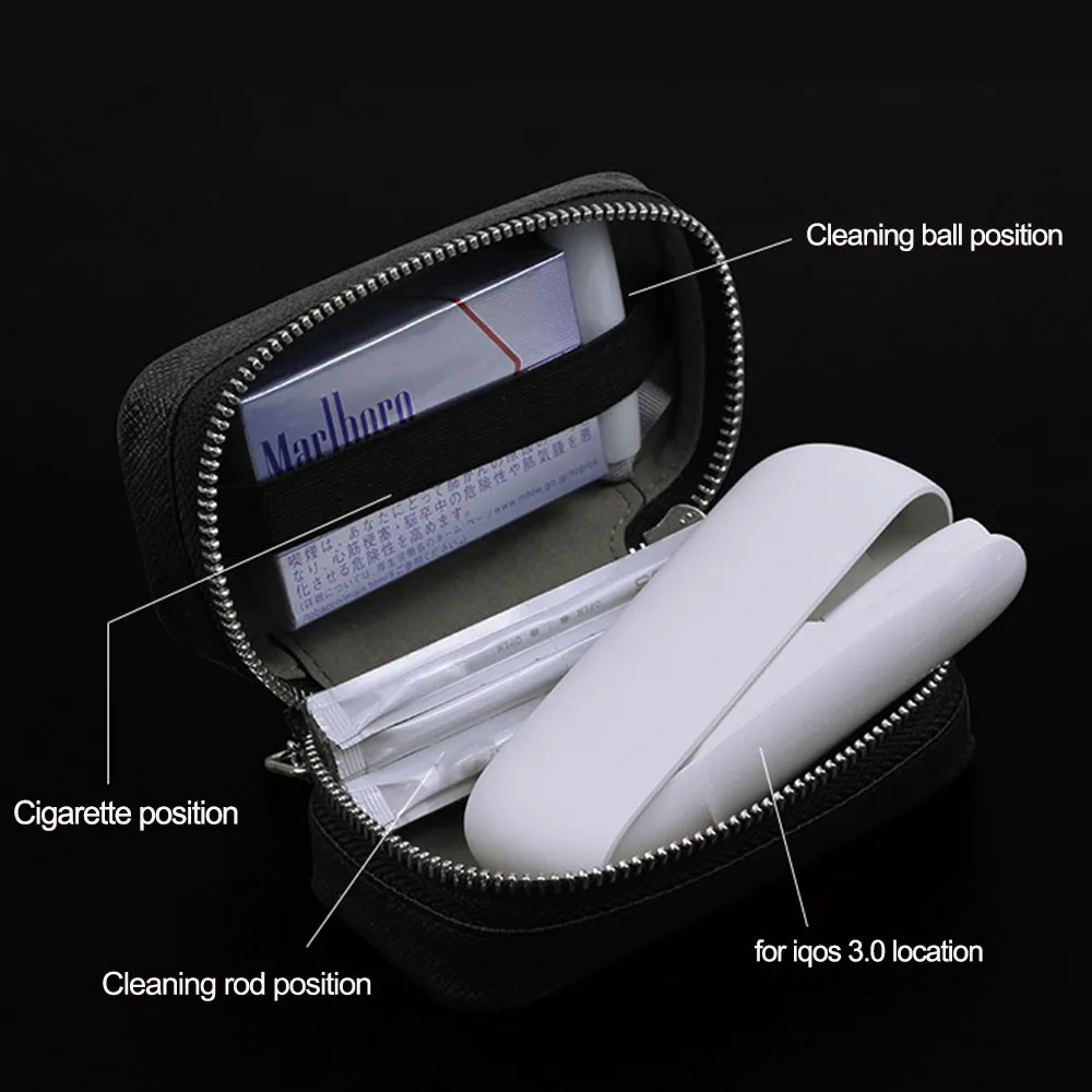 JINXINGCHENG чехол сумка Обложка для технология iqos 2,4 плюс 3,0 PU кожаный чехол-подставка коробка на молнии