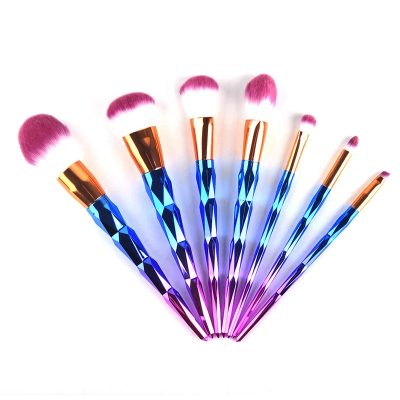 

7pcs Colorful Makeup Brushes Set Multipurpose Beauty Cosmetic Puff Blending Eyeshadow Powder Foundation Cosmetics Brush Kit