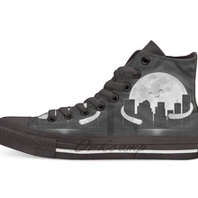 GoodNight дизайнерская дышащая Повседневная Высокая обувь на шнуровке холщовая обувь кеды для дропшиппинг