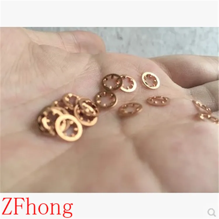 M3 M4 M5 M6 M8 M10 Brass Lock washer/Locking washer brass Internal Teeth Lock Washerin Gaskets