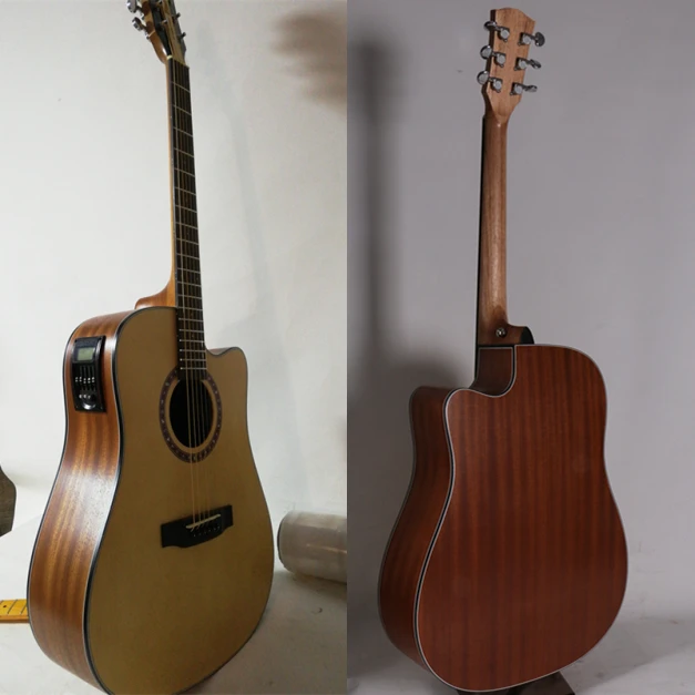 

Big sale! Free shipping 41" Electric Guitar,Spruce Top/Mahogany Body guitarra eletrica With LCD Pickup,Constellation Pickguard