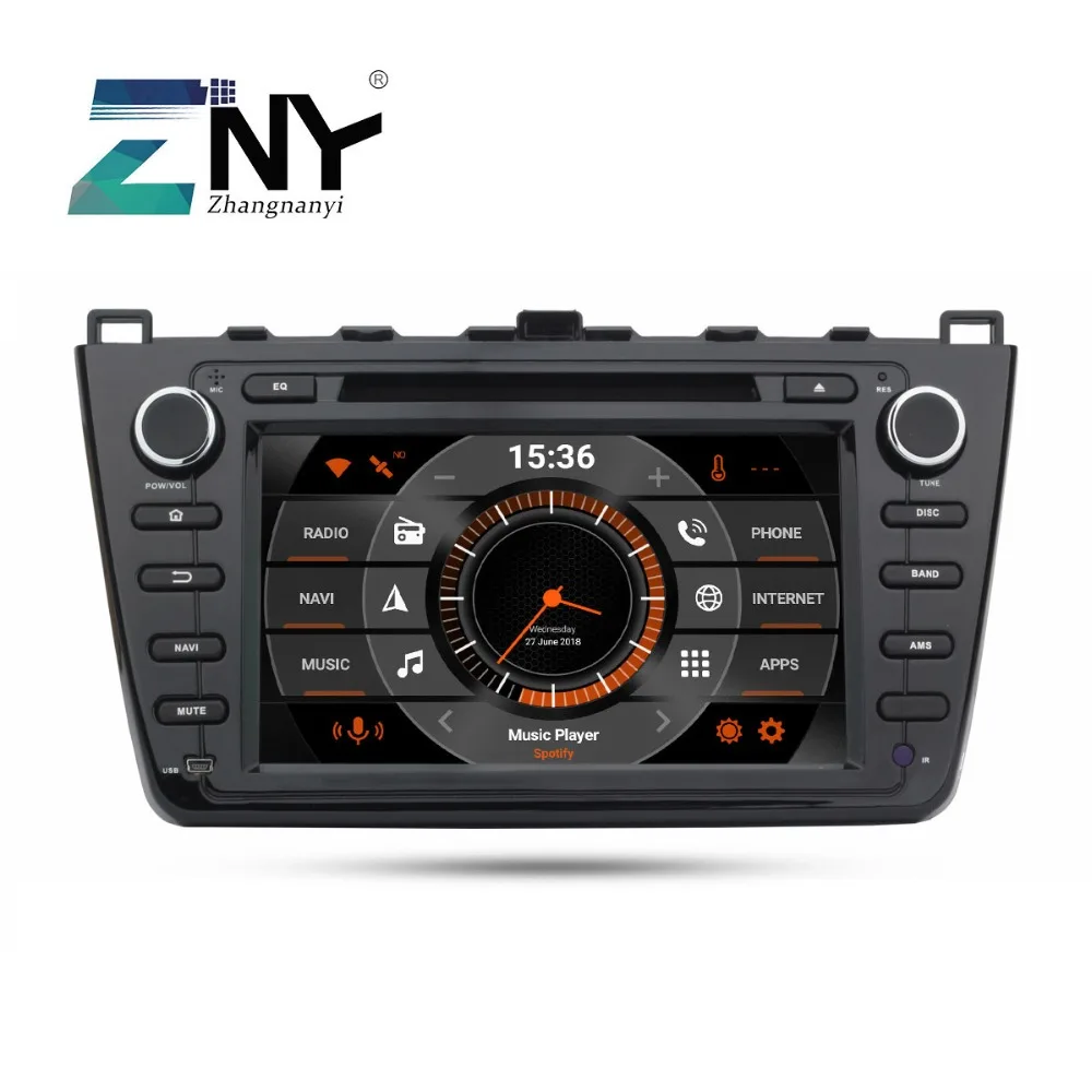 8 &quotips в тире 2 Din Android 9 0 Автомобильный DVD стерео для Mazda 6 Ruiyi ультра Авто Радио WiFi gps