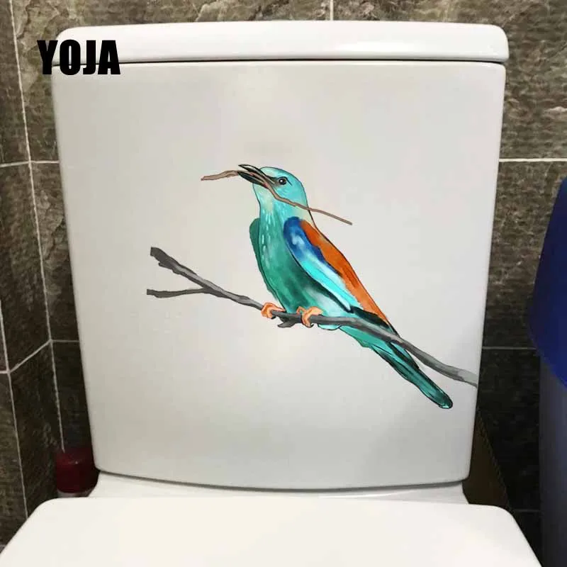 YOJA 24 2X16 2 см Intereting Boogie Bird наклейки для унитаза гостиной домашний декор Настенная