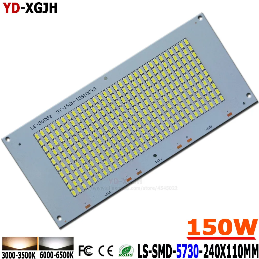 10p 150 Вт SMD 5730 светильник ная печатная плата x мм лм алюминиевый радиатор с
