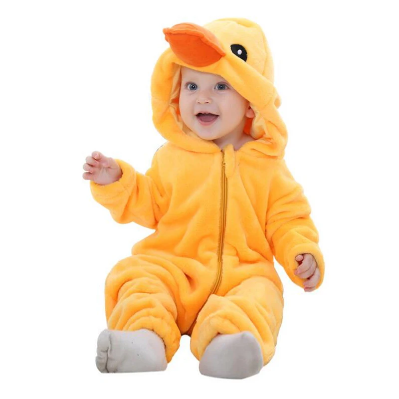 

Animal Baby Romper Boy Girl Hello Kitty Cartoon Jumpsuit Pajamas Warm Autumn Winter Cute Children Flannel Zipper Clothes