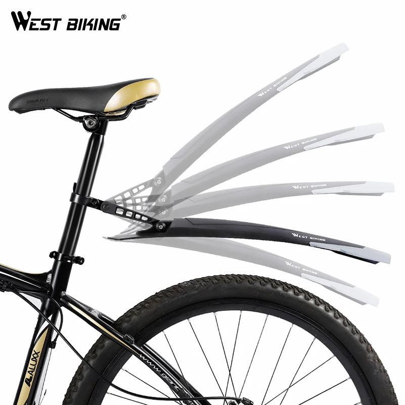WEST BIKING 1 пара резиновых крыльев для горного велосипеда передние и задние крылья