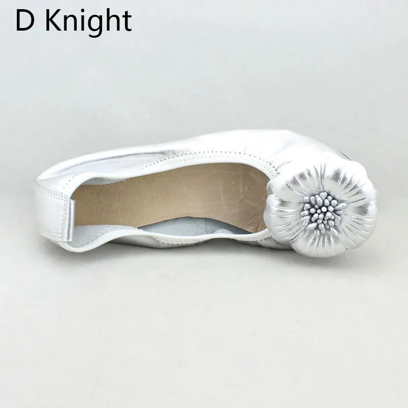 2018 Spring Women Flats Shoes Women Genuine Leather Shoes Woman Ballet Flats Flower Round Toe Loafers Slip On Ballerines Flats  (21)