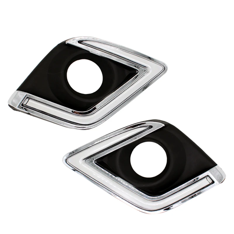 Free Shipping 12V 6000k LED DRL Daytime Running Light Case For Toyota Hilux Revo VIGO 2015