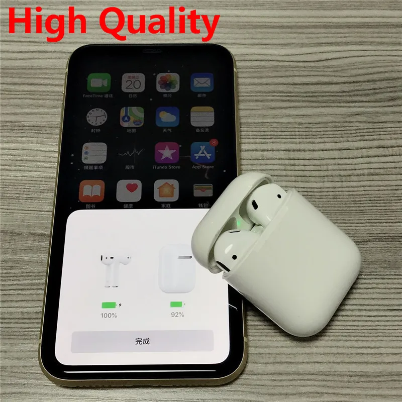

High Quality w1 chip Brand open case pop up Wireless Bluetooth headset With Charging Box Headphones For Iphone PK i00 i200