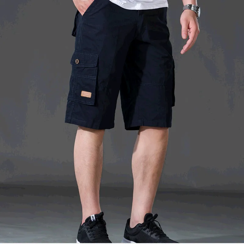 Новинка, Jeep, новые мужские летние однотонные шорты для отдыха, мужские повседневные шорты, большие размеры 30-38