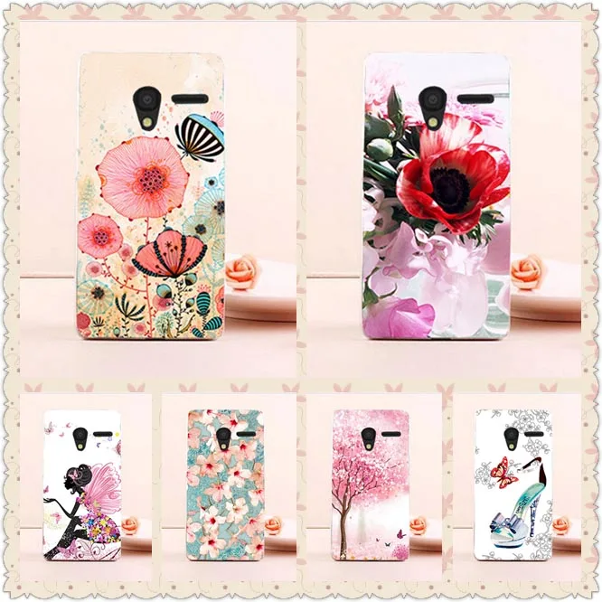 

HOT ! Colors Case For Alcatel One Touch Pixi 3 4.5inch 4027X 4027D 4028A 4028E New Patterns Cover Fashion For Alcatel pixi3 4.5'
