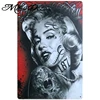 MGSHN Kunst Tattoo Bonnie Rotten Bar Dekoration Malerei Leinwand Malerei Wandkunst h/ängen Steam Punk Drink Bar Dekoration Poster Bild 60x80cm ohne Rahmen