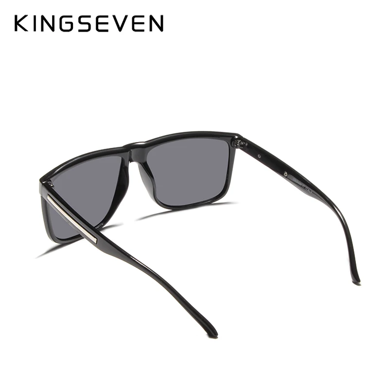 Мужские солнцезащитные очки KINGSEVEN винтажные поляризационные в квадратной оправе