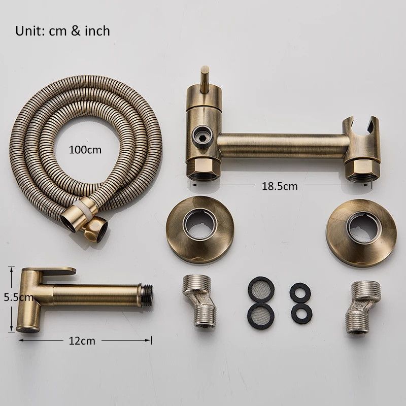 Античный бронзовый смеситель для биде смеситель для душа латунный гигиенический Душ спрей Аэрограф кран горячая холодная кран смеситель для унитаза спрей для биде душ