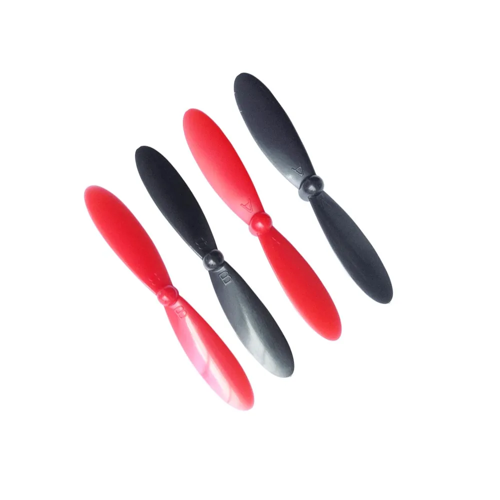 8 шт. Лопасти пропеллера Запчасти для Hubsan X4 H107C &amp H107D Квадрокоптер черного и