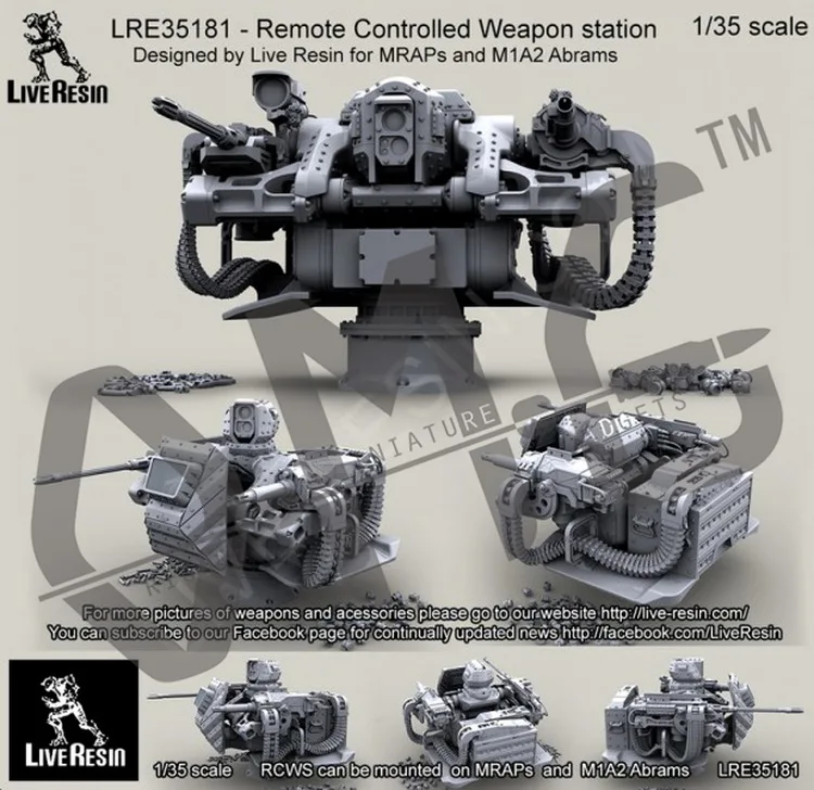

[Scale Model Kit] Live Resin LRE-35181 1/35 Remote Controlled Weapon Station For MRAPs and M1 Abrams