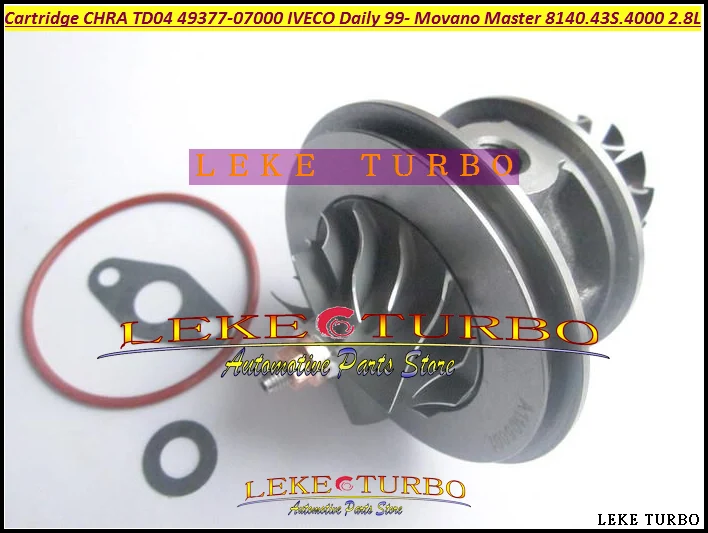 Turbo Cartridge CHRA TD04L 49377-07000 500372214  Turbocharger For Movano Master IVECO Commercial Daily 2.8TD 1999-03 8140.43S.4000 2.8L 125HP (5)