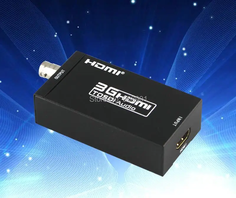 1 шт/партия Мини HDMI к SDI видео/аудио конвертер SD-SDI/HD-SDI/3G-SDI поддержка 720 p/1080 p