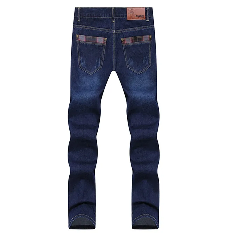 Four seasons Denim Long Pants Men Jeans Fashion Casual Cotton Jeans Men Mens Jeans Classic Retro Nostalgia Straight Denim Jeans