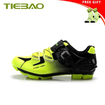 

TIEBAO Cycling Shoes sapatilha ciclismo mtb Men sneakers Women Bicycle Self-locking PU Upper Breathable SPD Mountain Bike Shoes